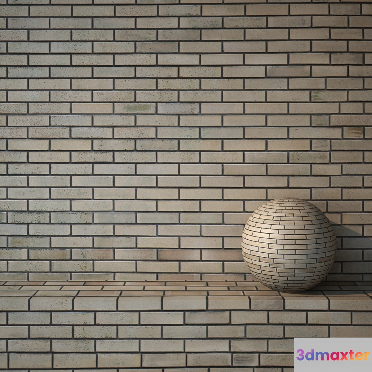 Brick yellow 155 3D Max