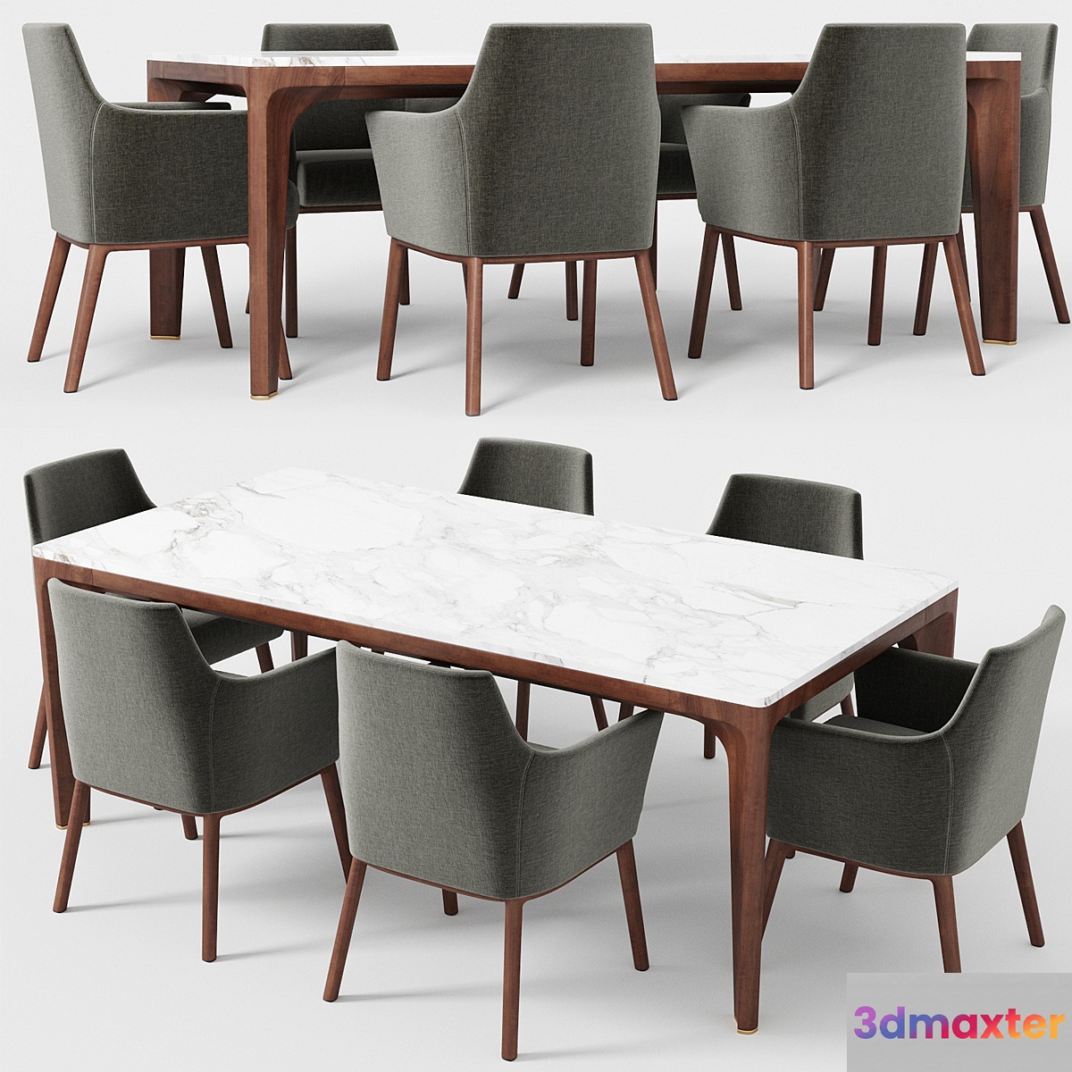Giorgetti Alina armchair Anteo table 3D Max