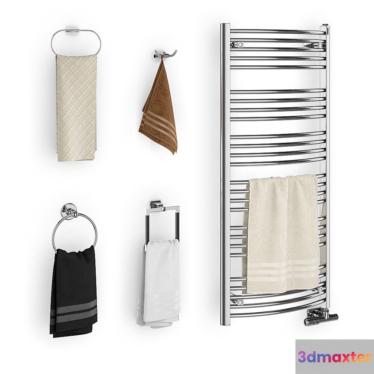 Set of towels for bathroom set 02