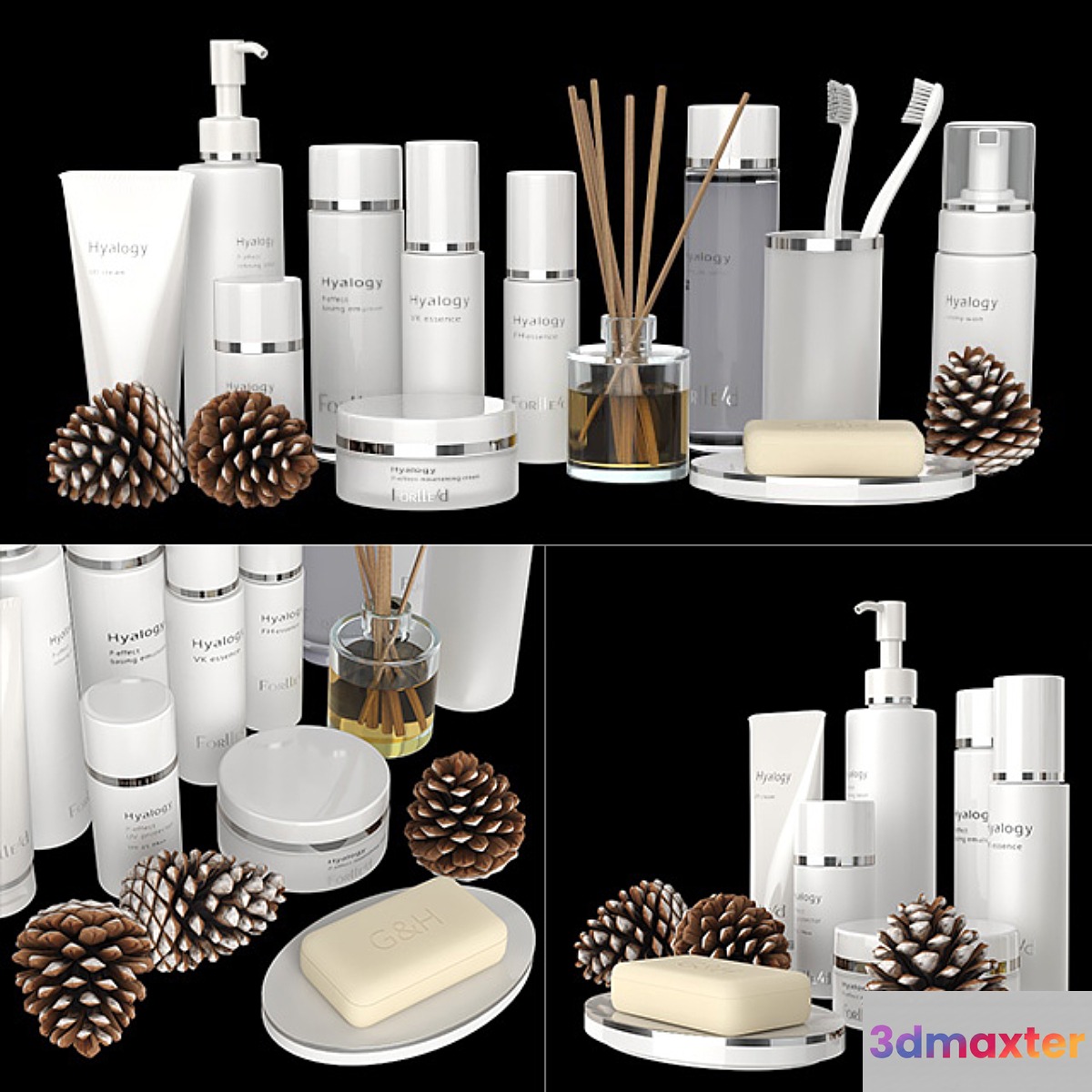 A set of white cosmetics. - No.2