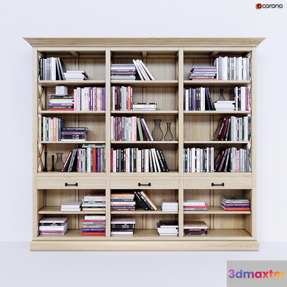 Showcase-library Arizona 260 cm