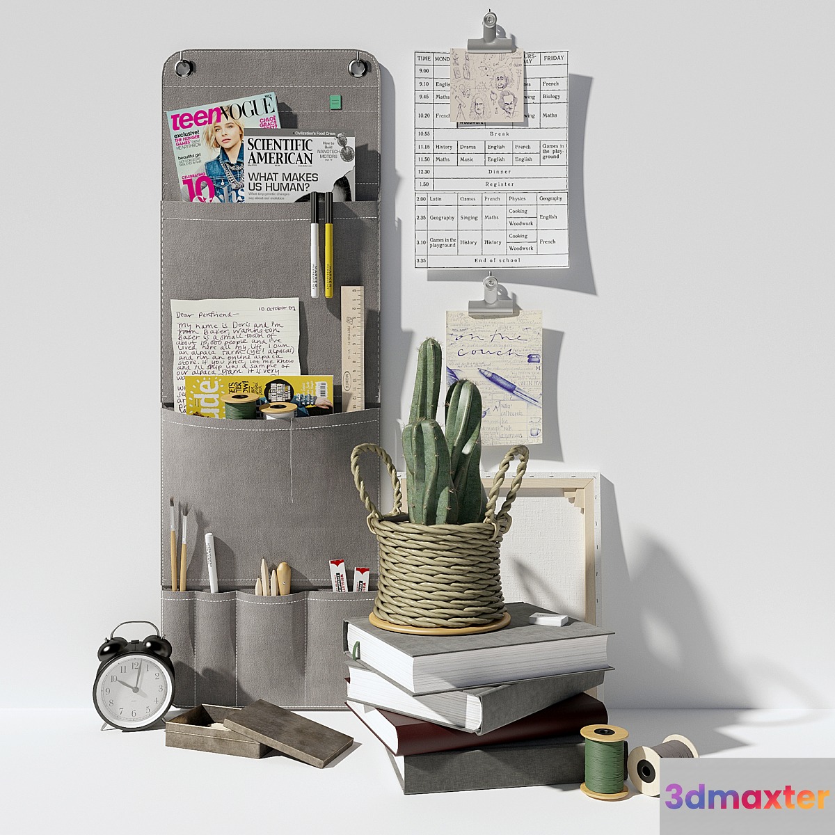 School set 3D Max