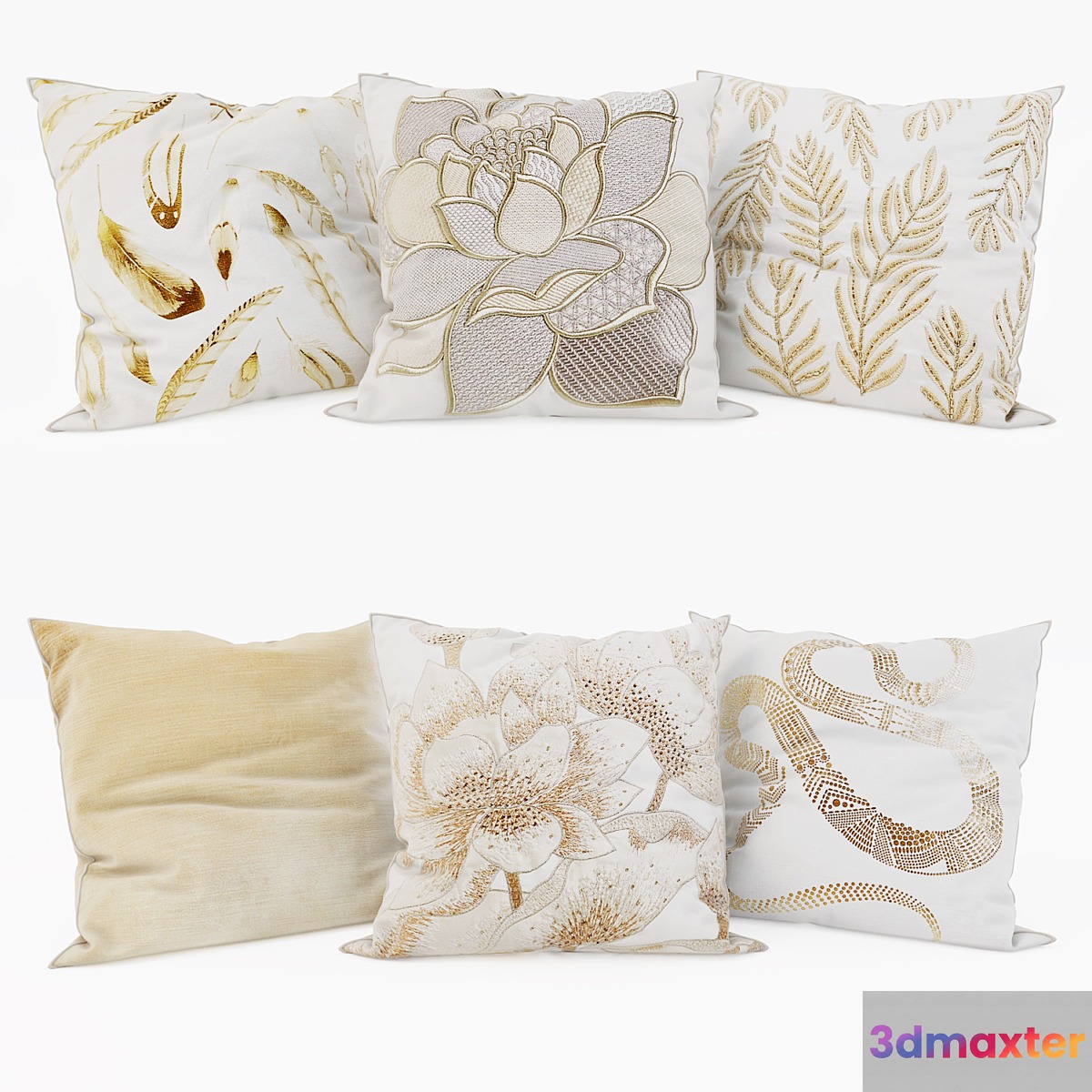 Zara Home - Decorative Pillows set 25 3D Max
