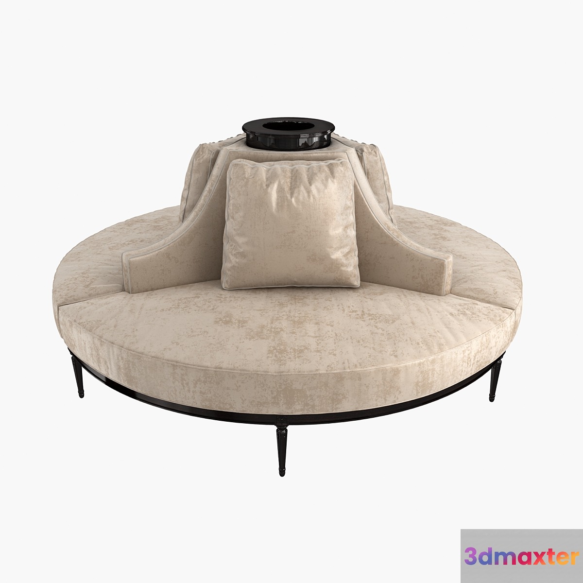Custom Hand Made Center Round Settee Banquette Sofa 3D Max
