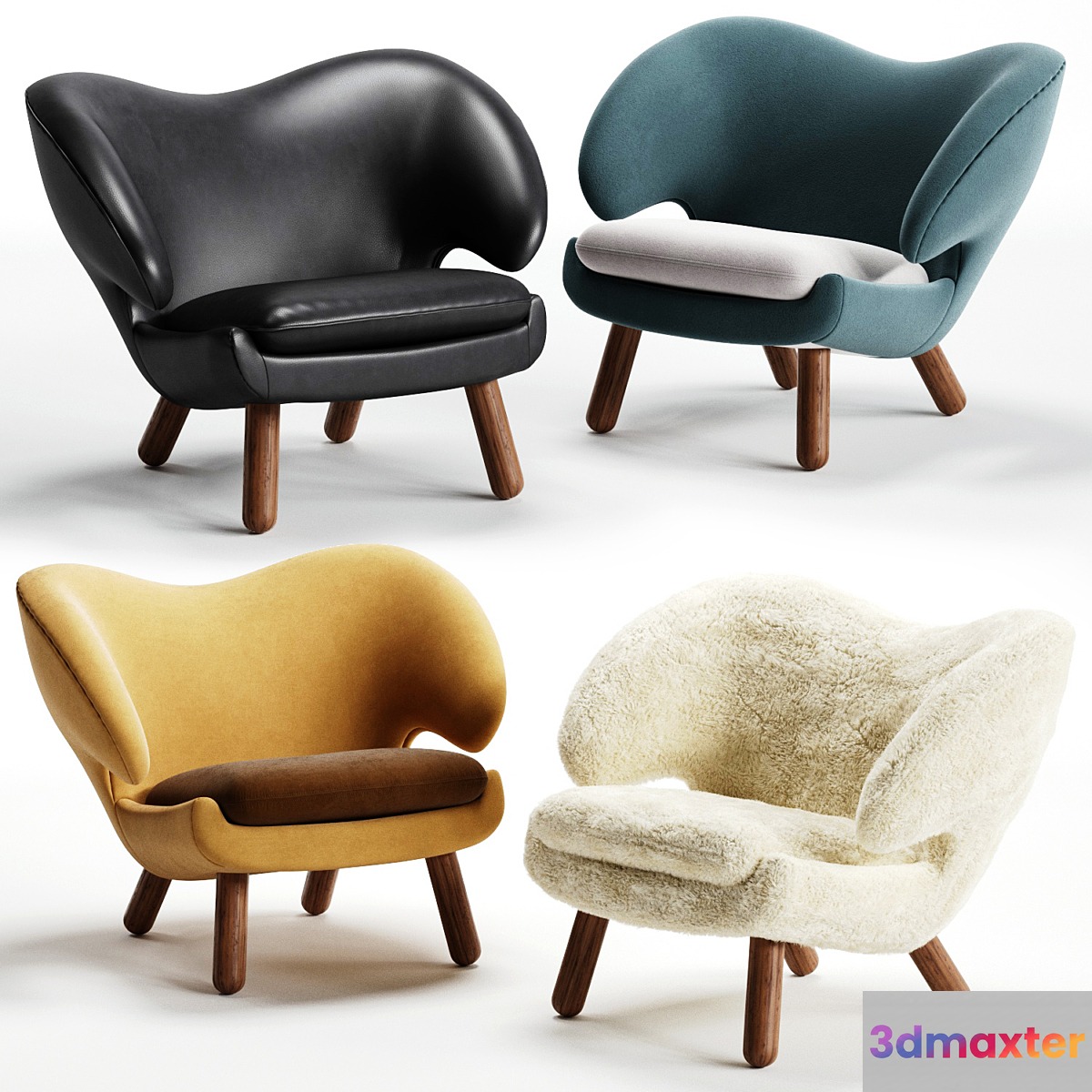 PELICAN CHAIR Finn Juhl 3D Max