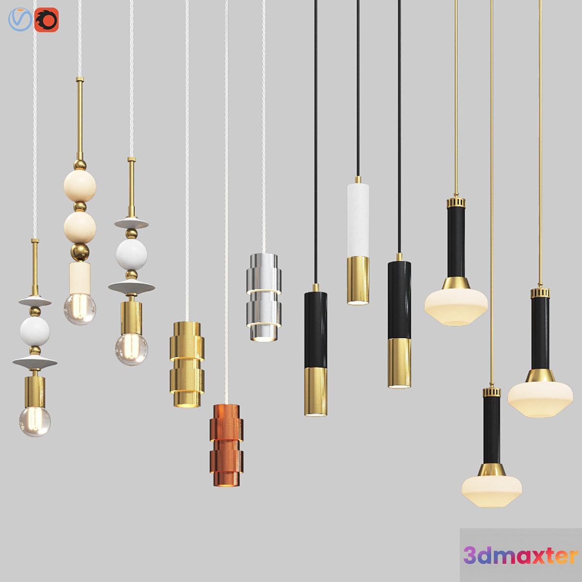 Four Hanging Light Set 03 - No.4