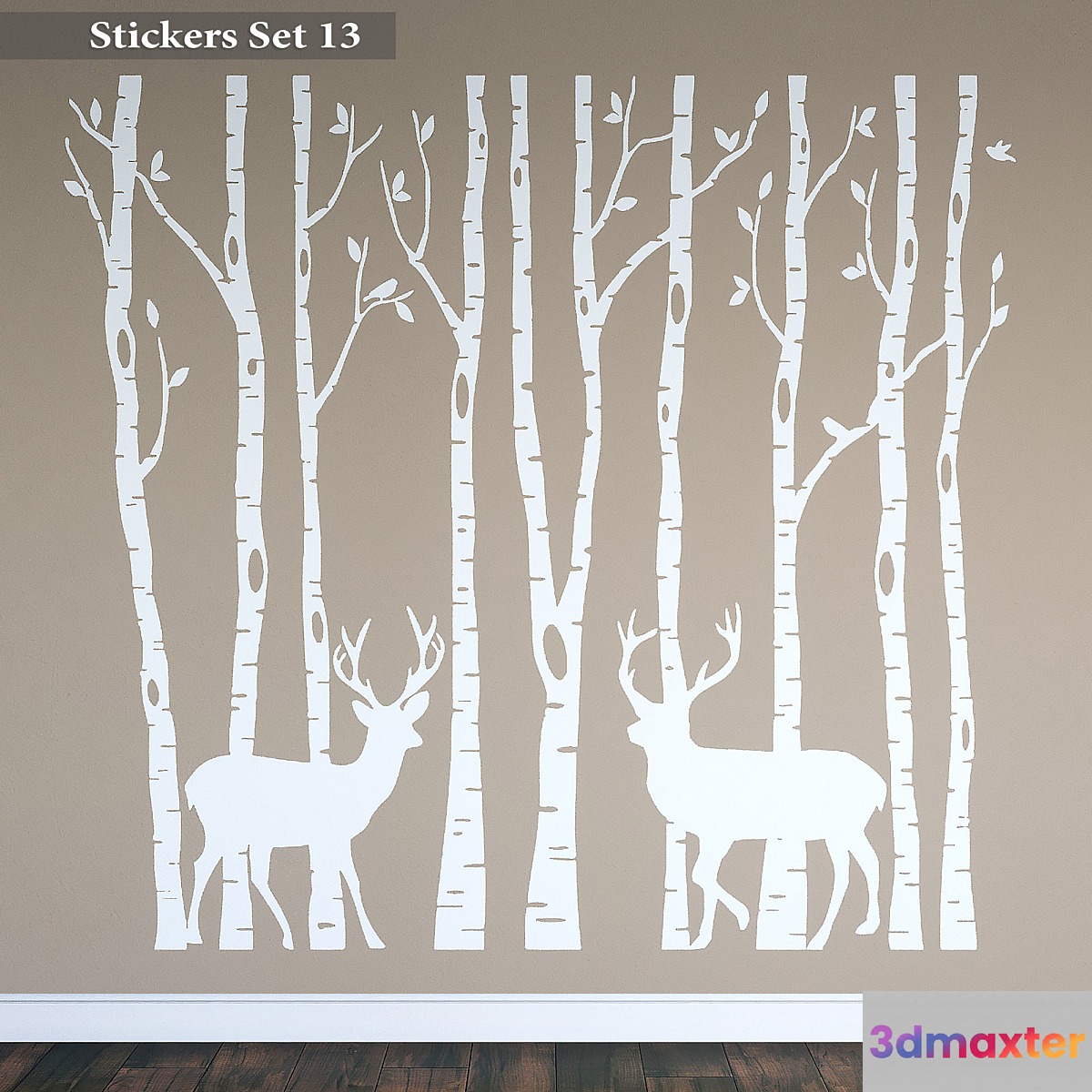 Stickers Set 13 3D Max