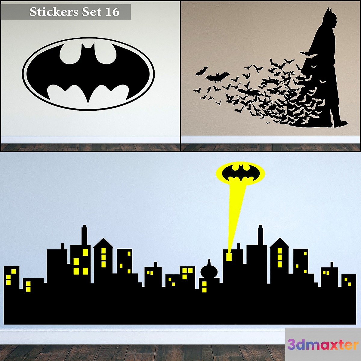 Stickers Set 16 3D Max