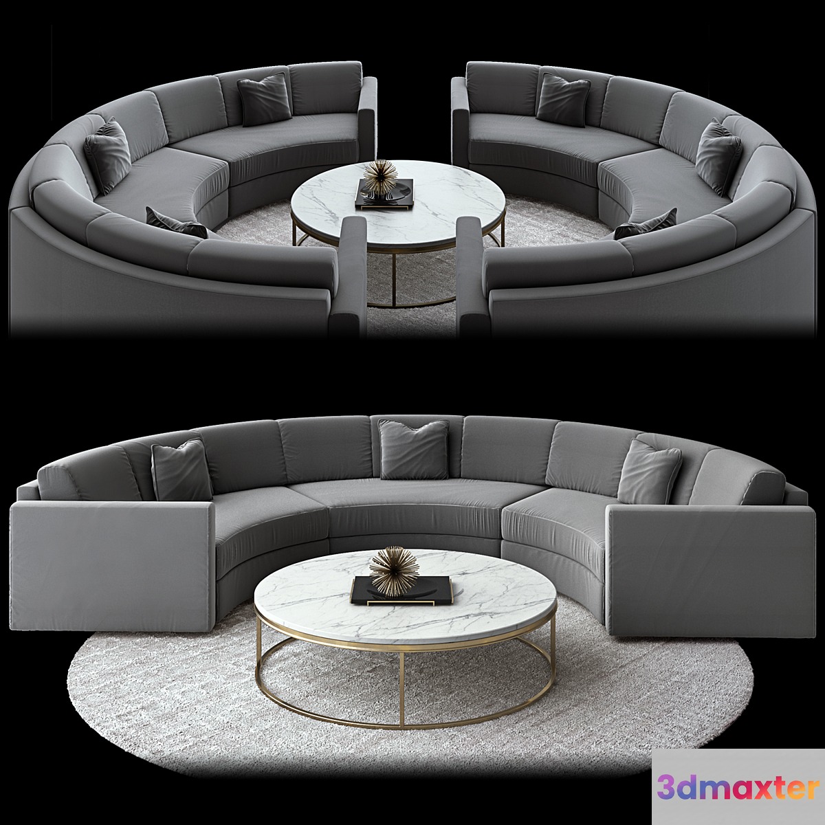 Curve sofa Restoration Hardware