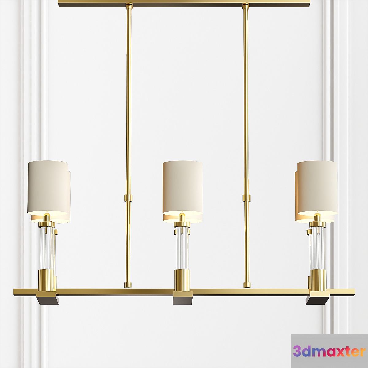 Baker Trianon Ceiling Light 3D Max