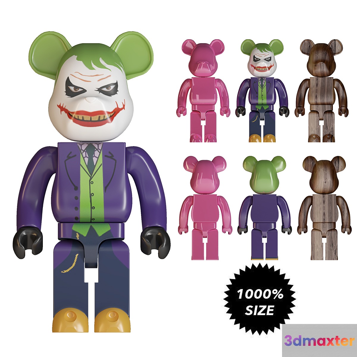 joker bearbrick size 1000%