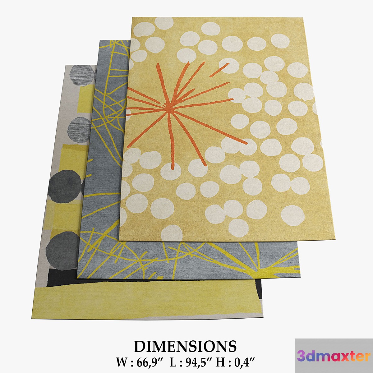 Habitat Rugs_158 3D Max