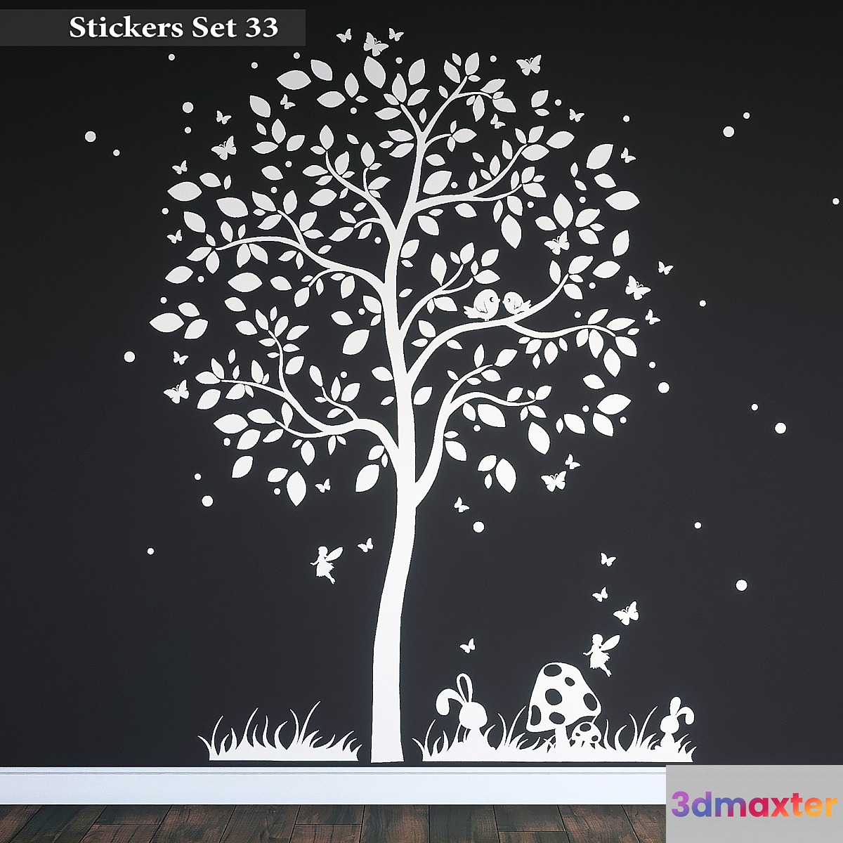 Stickers Set 33 3D Max