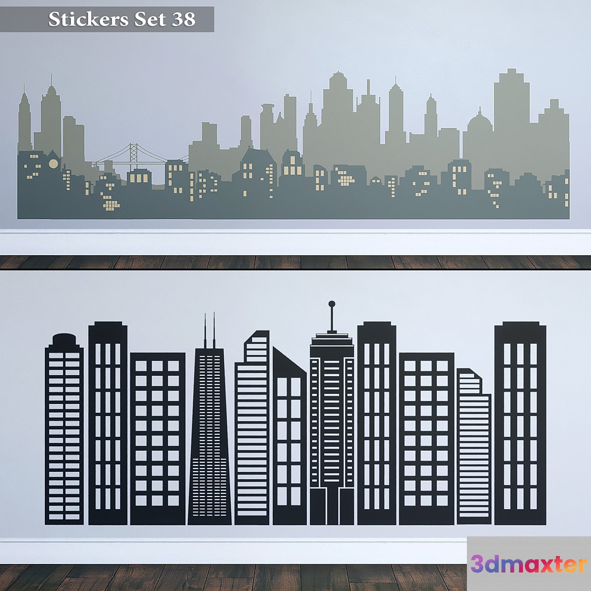 Stickers Set 38 3D Max
