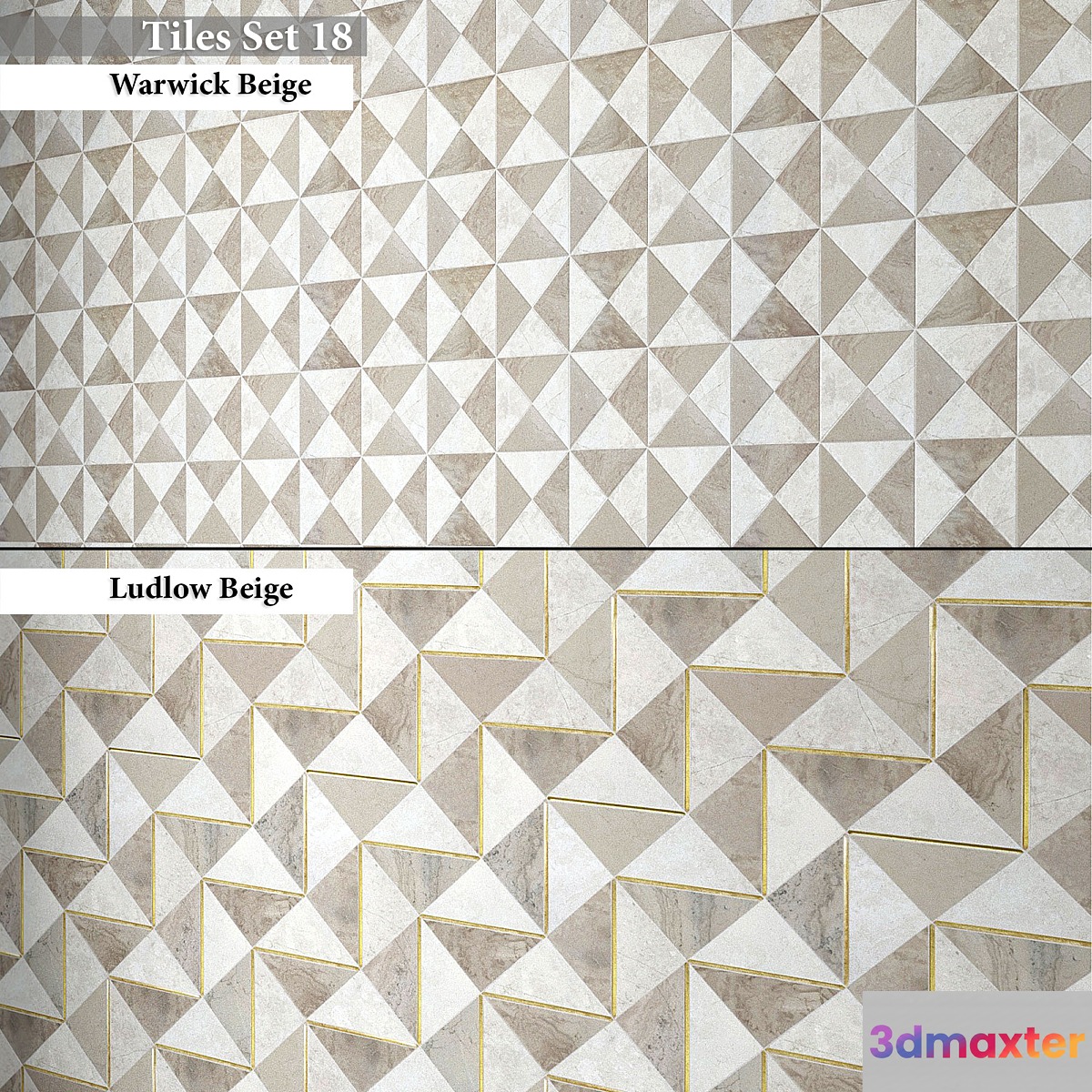 Tiles set 18 3D Max