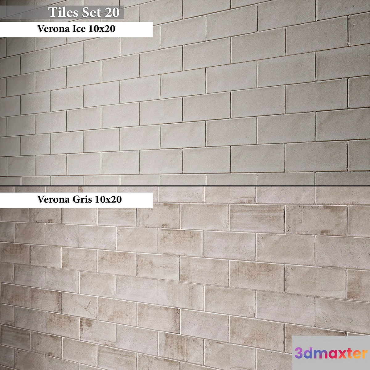 Tiles set 20 3D Max