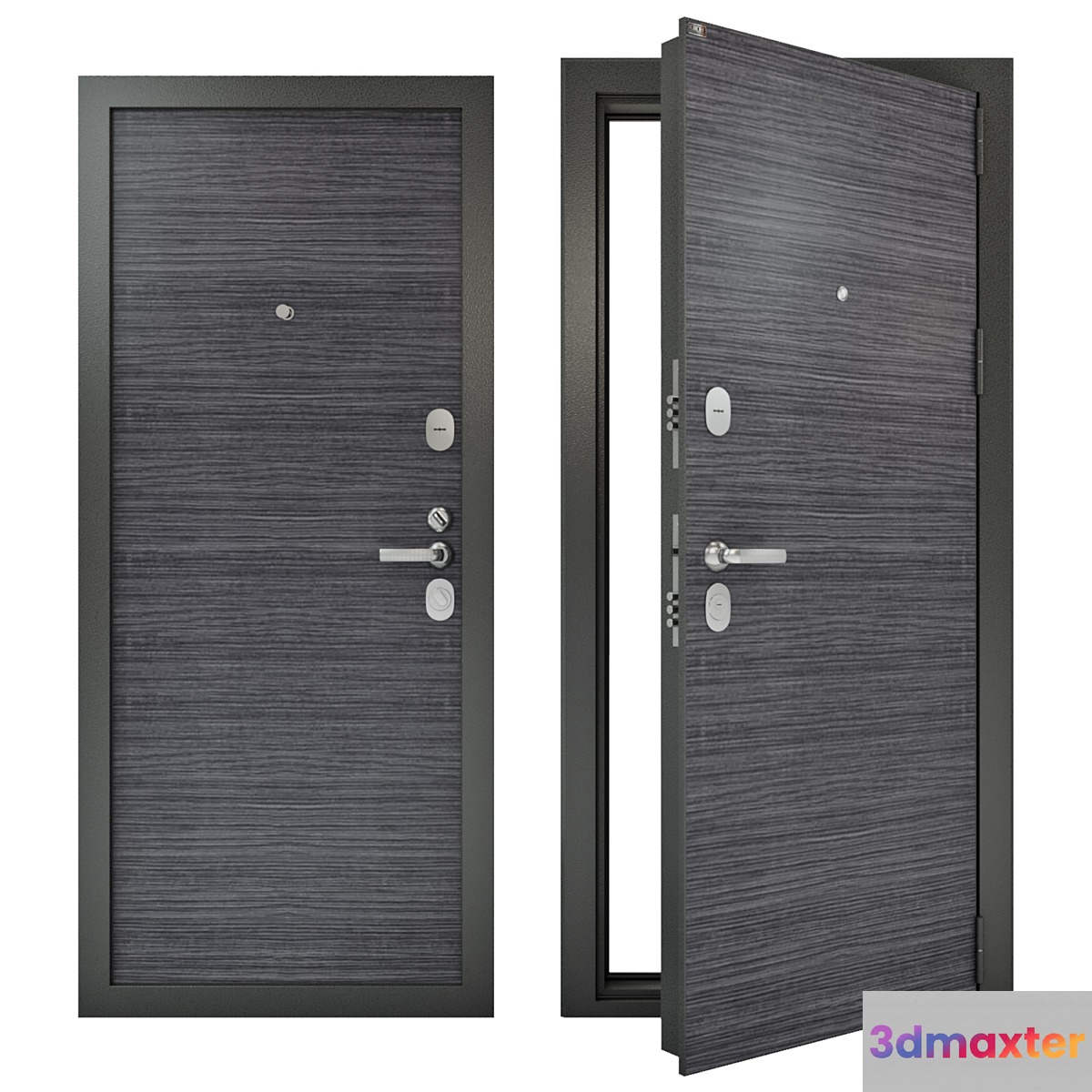 Steel entrance doors Groff T (Technics) T3-300 3D Max