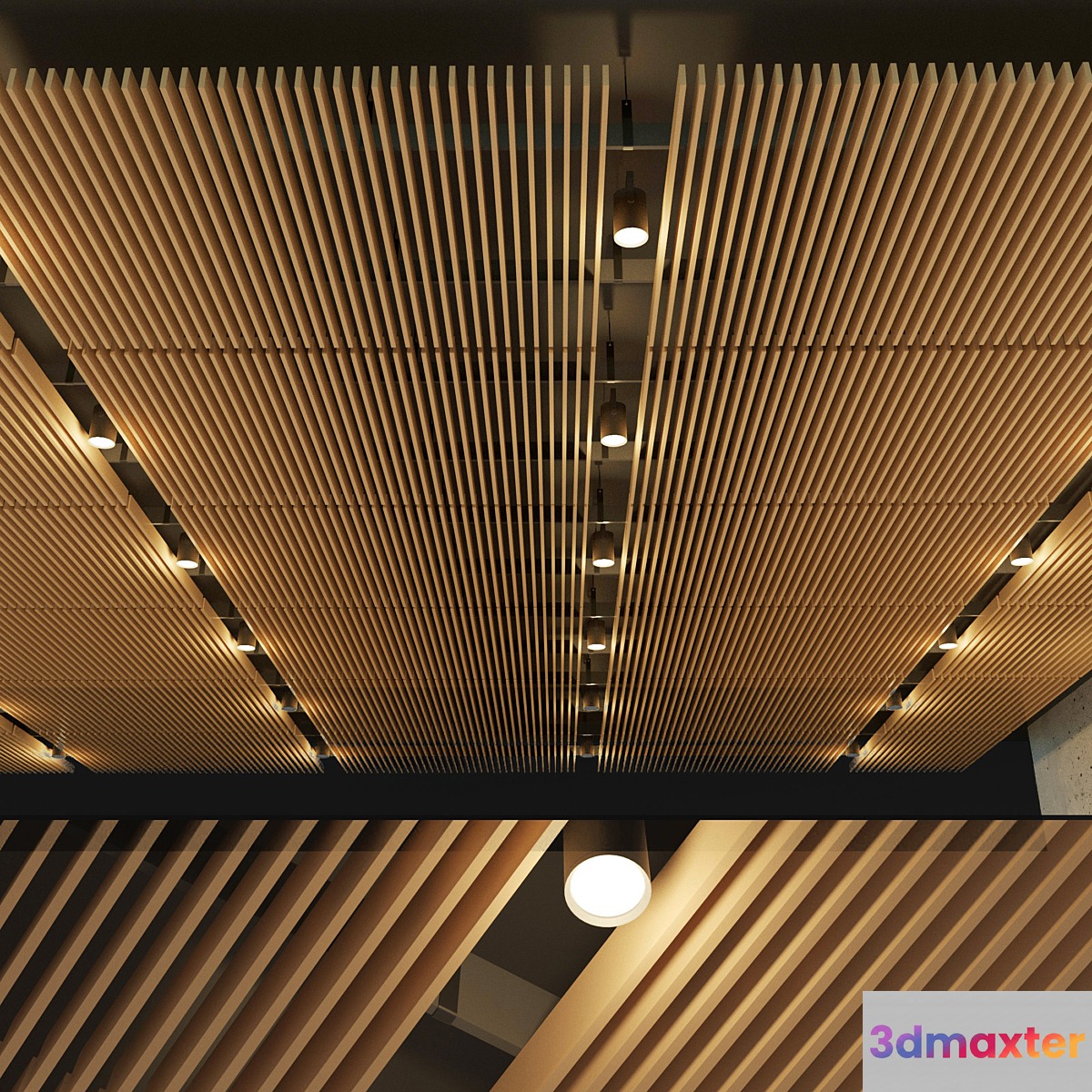 Suspended ceiling rack. 14