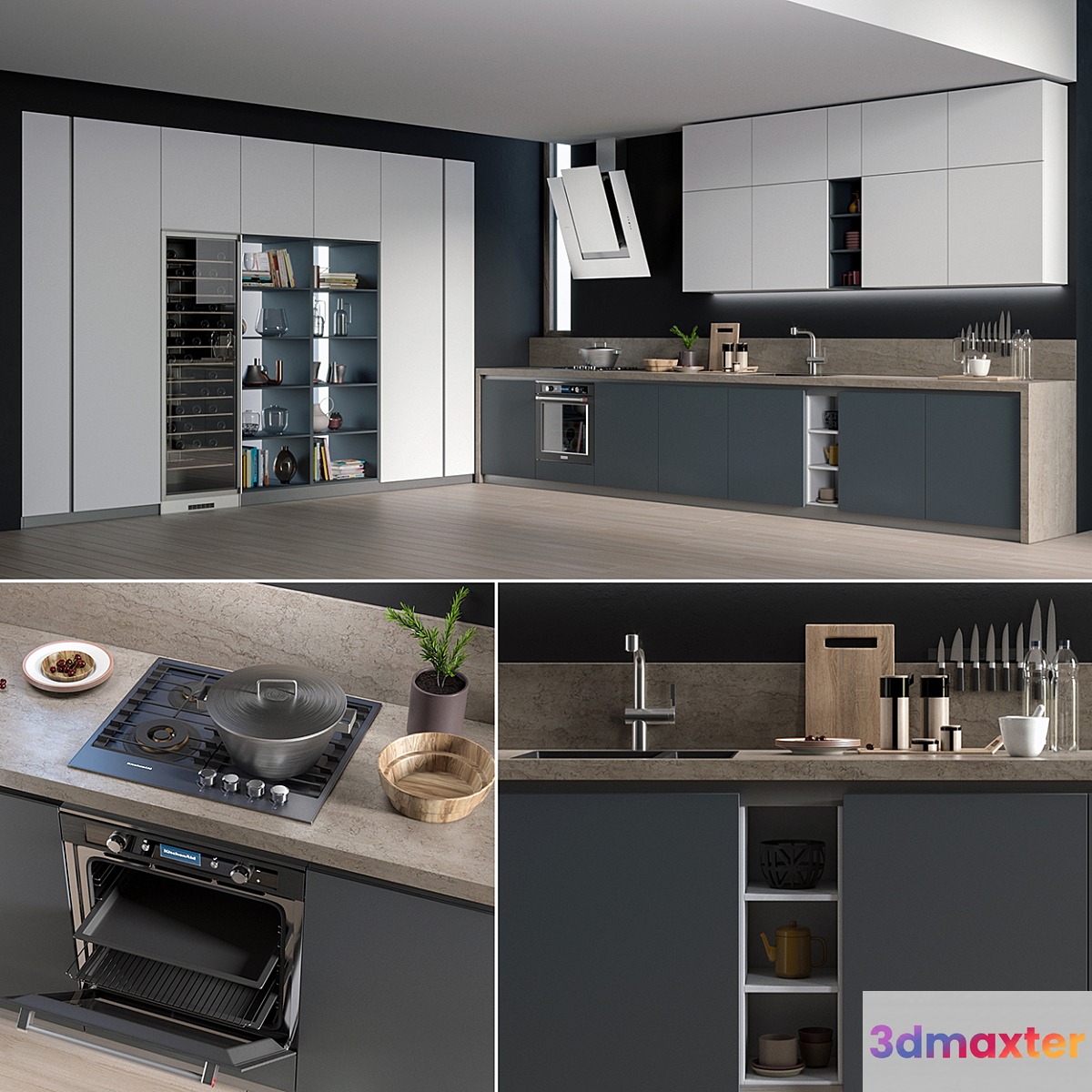 Kitchen Gicinque De.Sign 3D Max