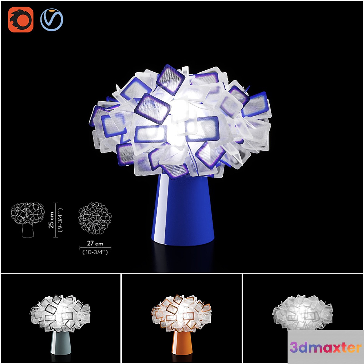 Slamp Clizia table lamp 3D Max