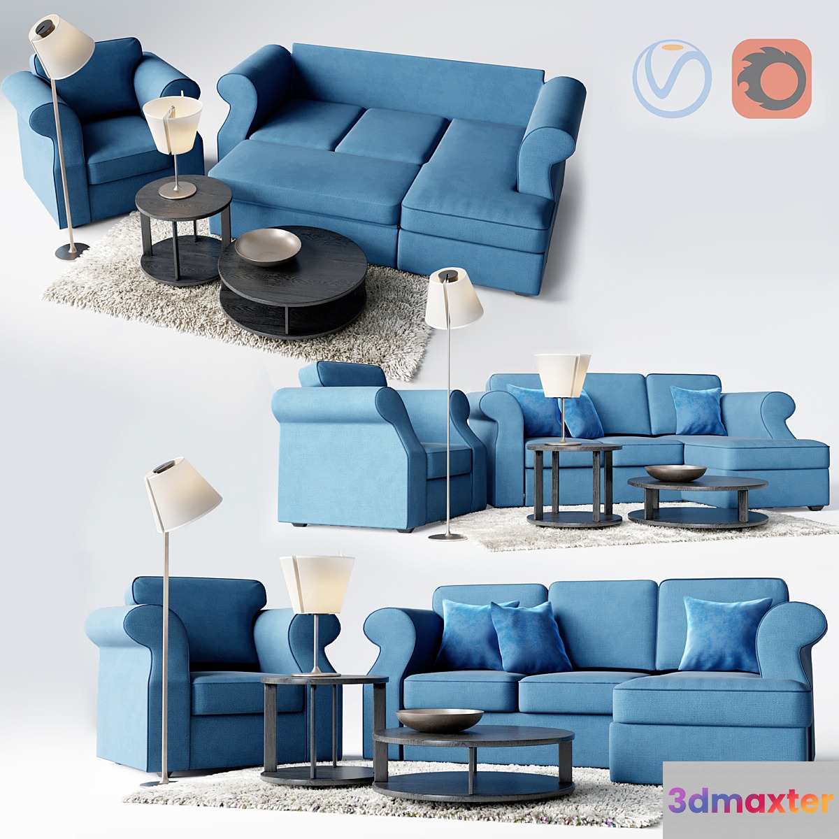 Corner sofa bed MOON-112