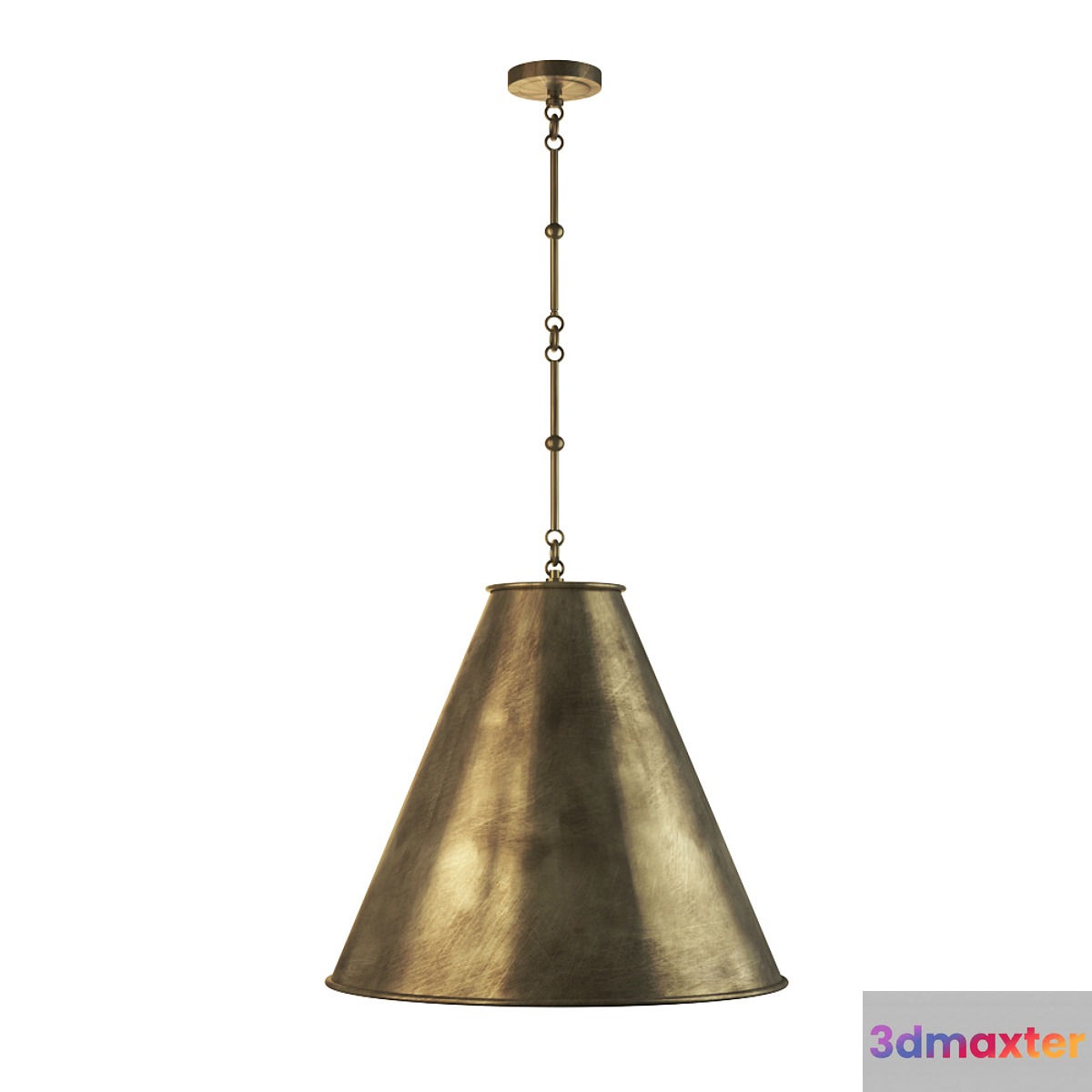 Thomas OBrien Goodman Hand-Rubbed Antique Brass 3D Max