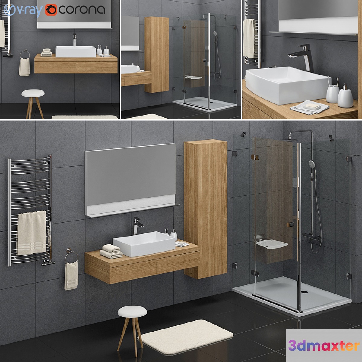 Bathroom set Ravak Formy set 02