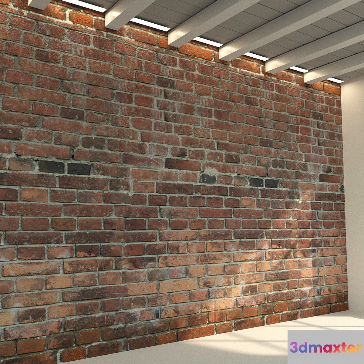 Brick wall. Old brick. 48 3D Max
