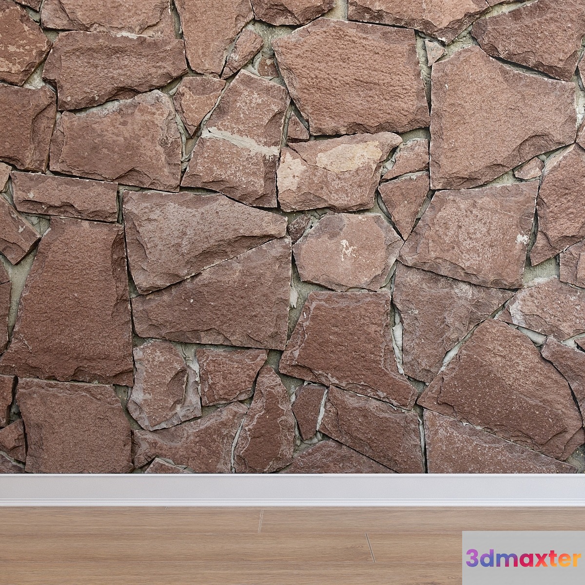 Facing from a stone (Stone_018) 3D Max