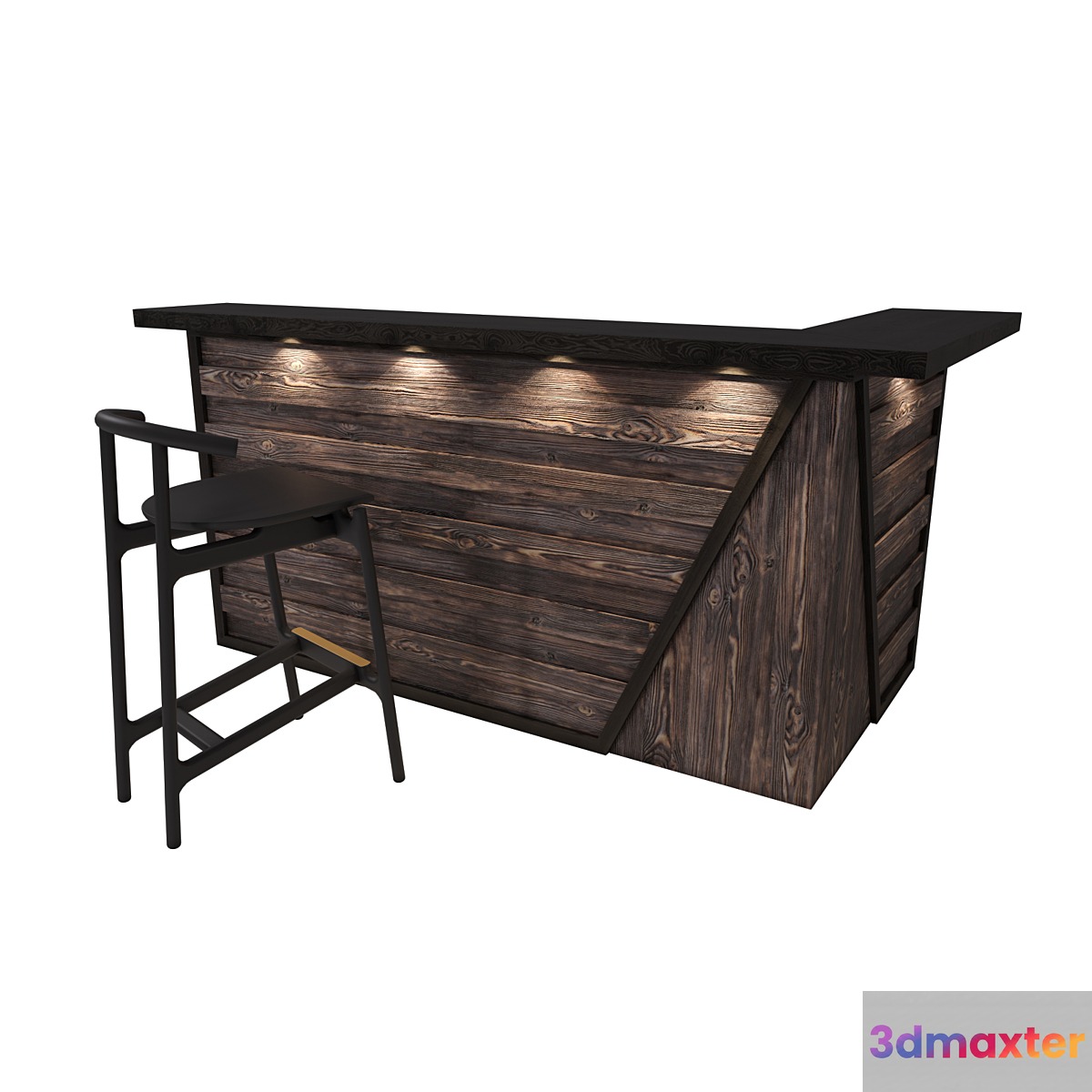 Bar counter bar stool 3D Max