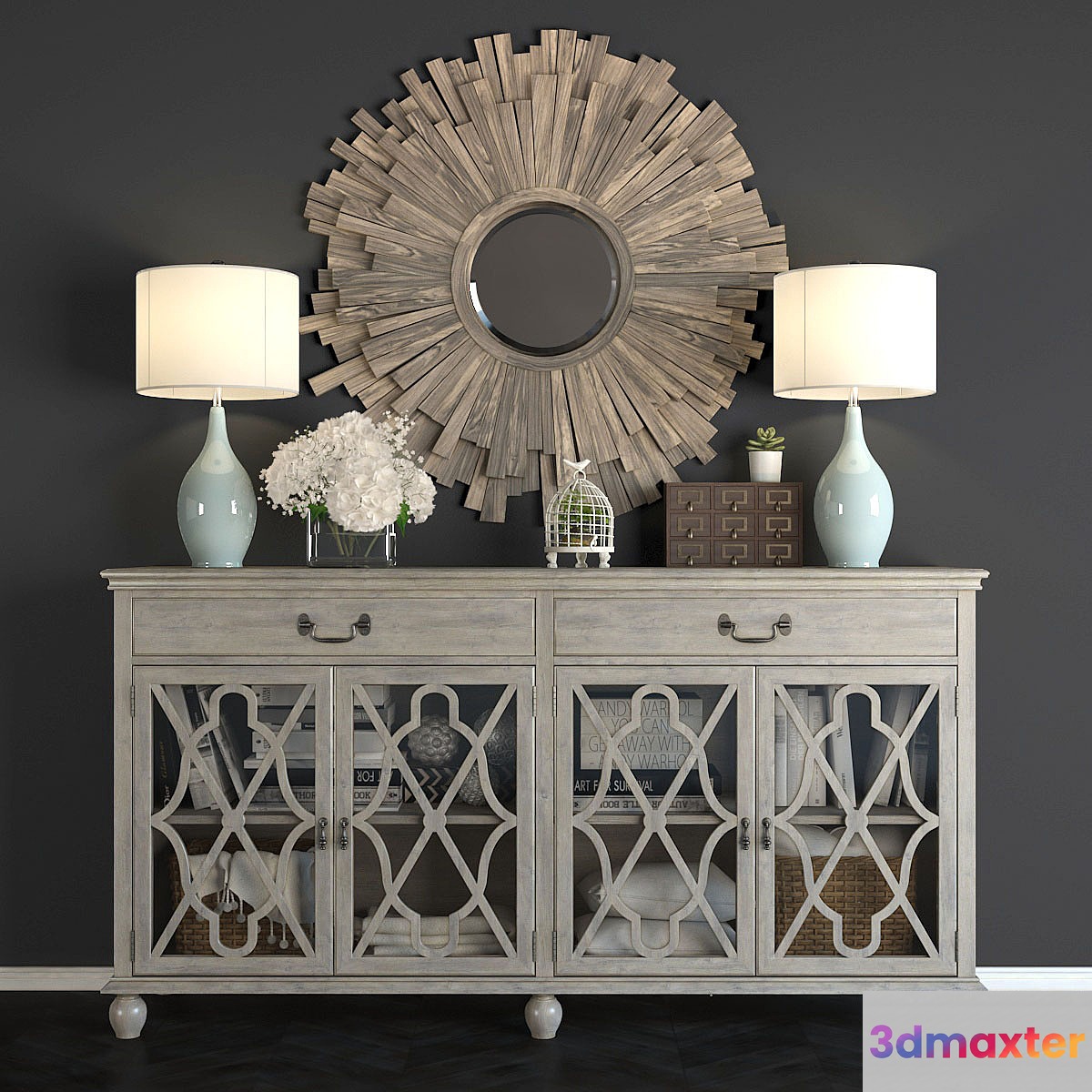 Buffet Hawthorne Estate with a mirror Vermundo. - No.4