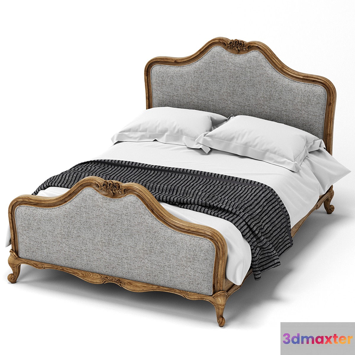 LUXDECO. Chic king size bed