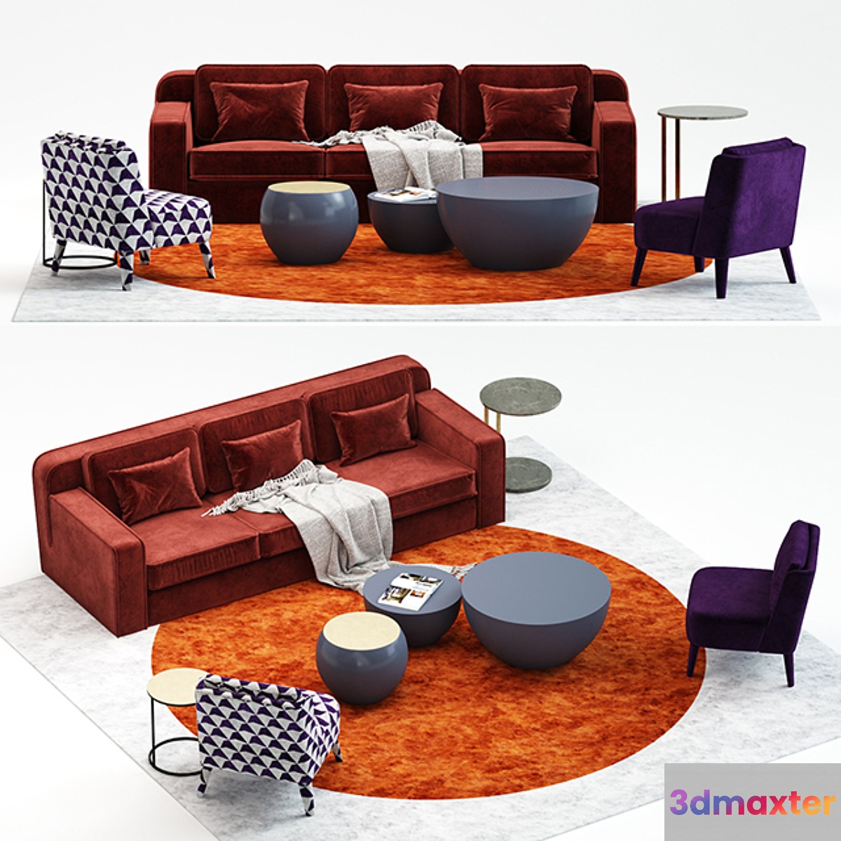 Meridiani hector sofas set