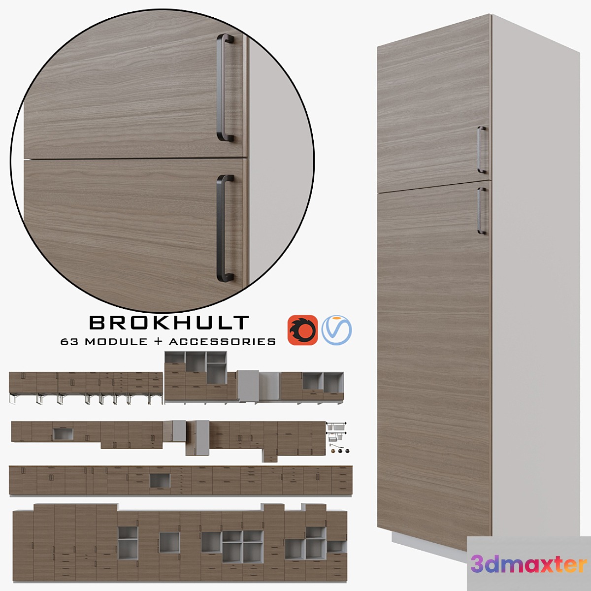 IKEA BROKHULT 3D Max