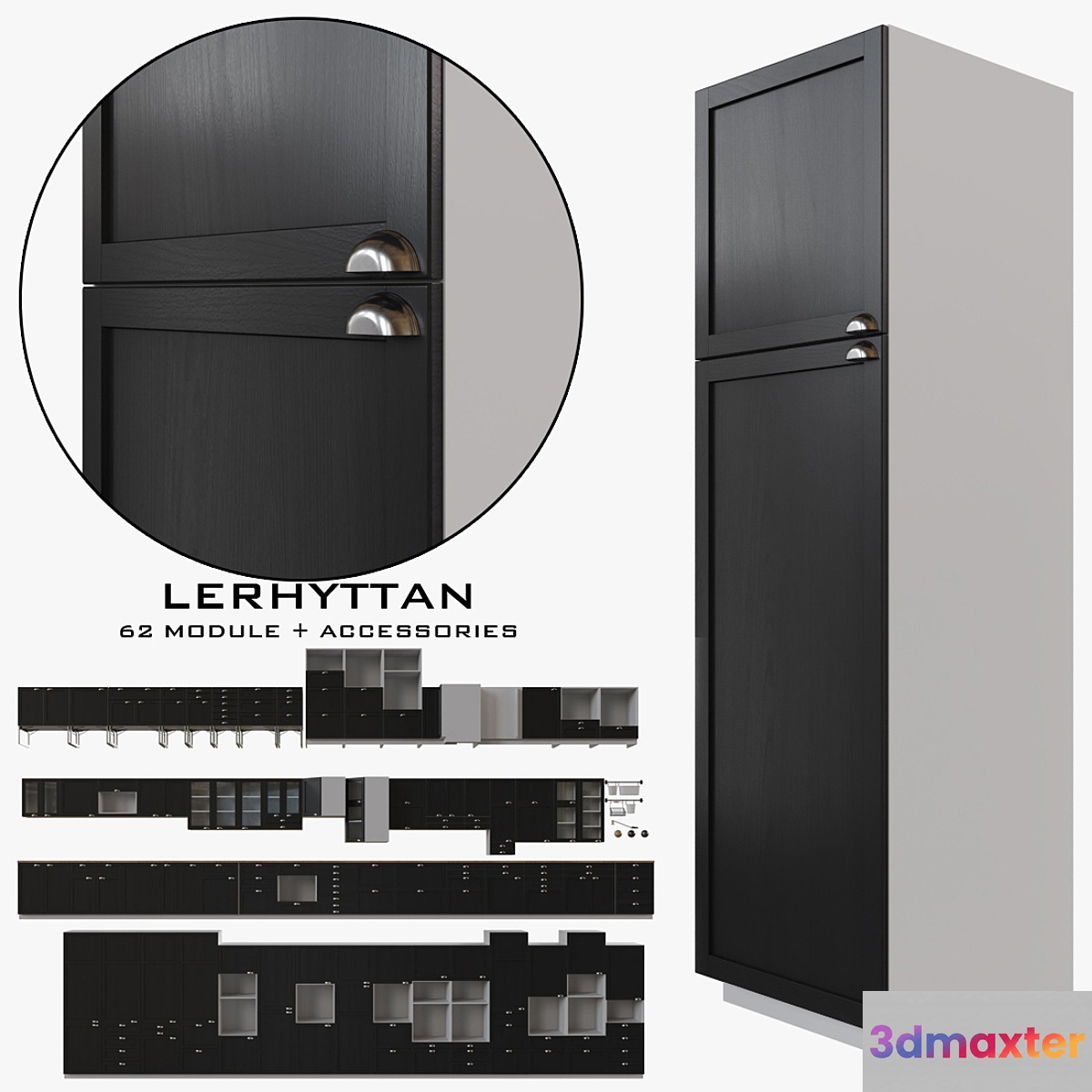 IKEA LERHYTTAN 3D Max