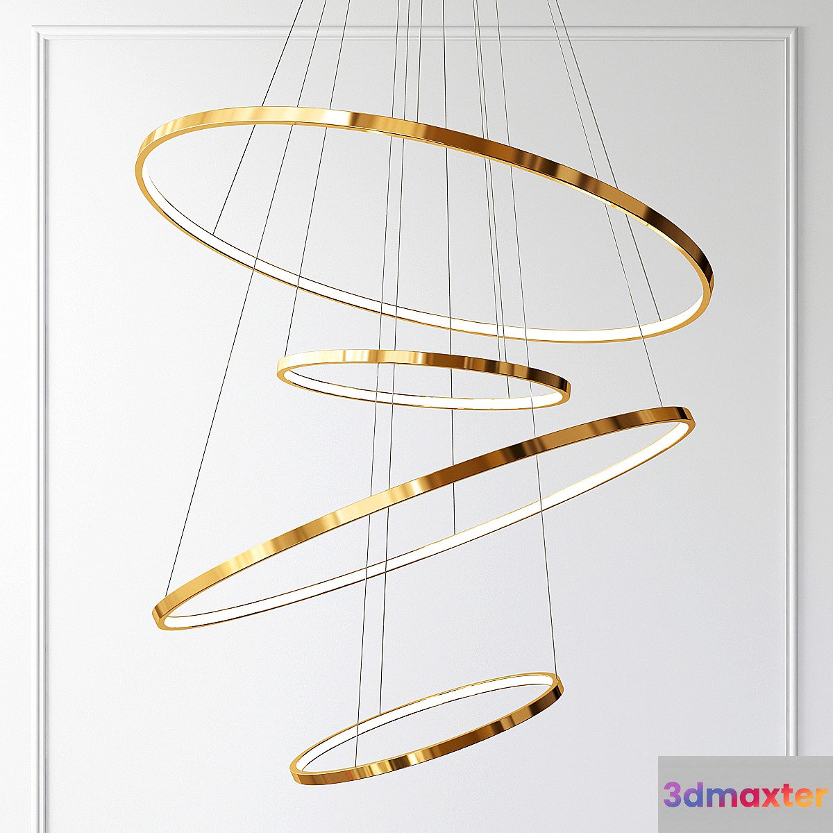 Chandelier - Slim Rings 3D Max