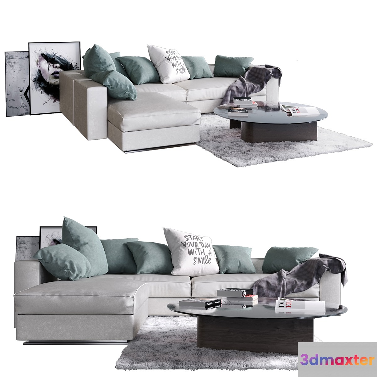 Sofa leonard minotti 3D Max