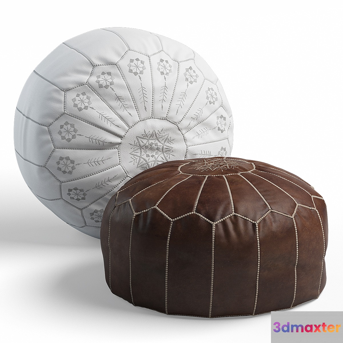 Moroccan pouf 3D Max