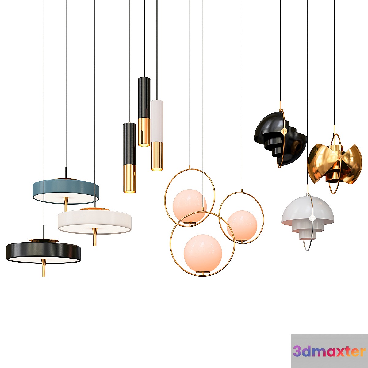 Collection of Pendant Lights 3D Max