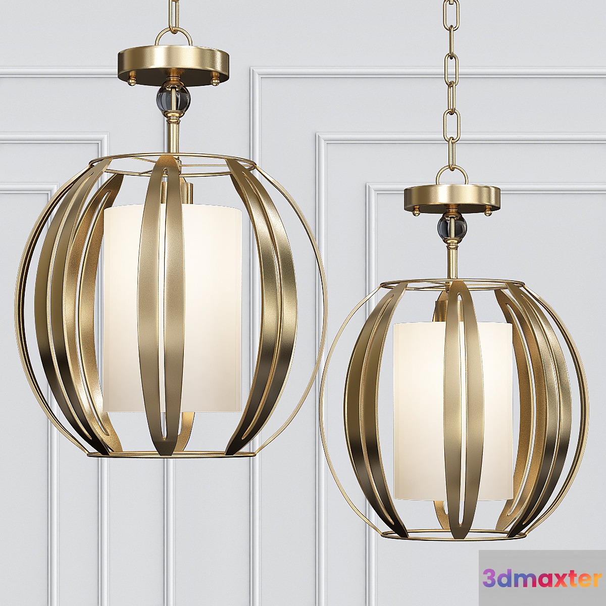 Abercorn Pendant Semi-Flush 3D Max