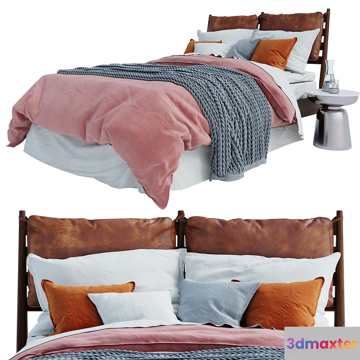 Westelm Arne Bed 3D Max