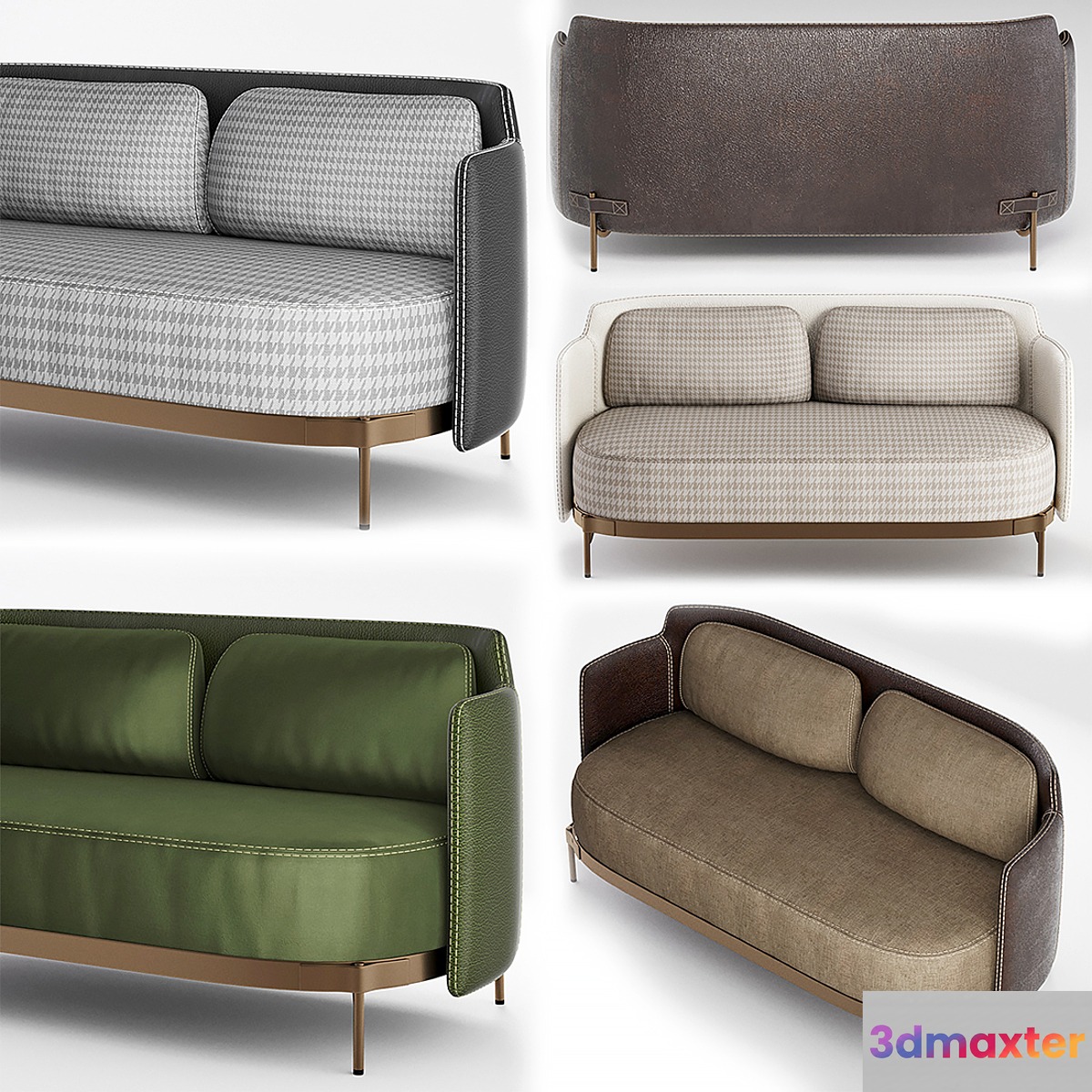 minotti tape sofa 3D Max