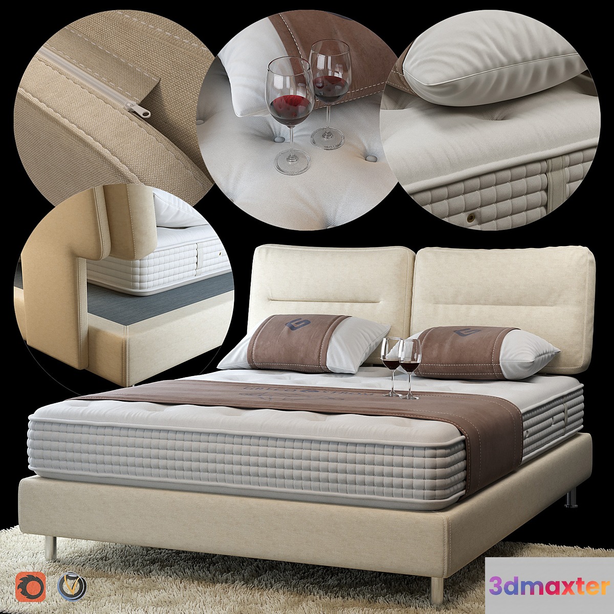 BED # 4 + MATRESS by Greco Strom