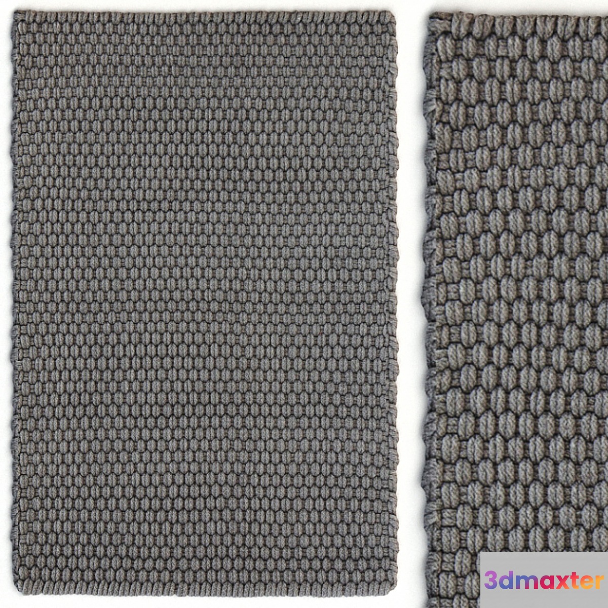 Dash & Albert Rope Graphite Rug Carpet 3D Max