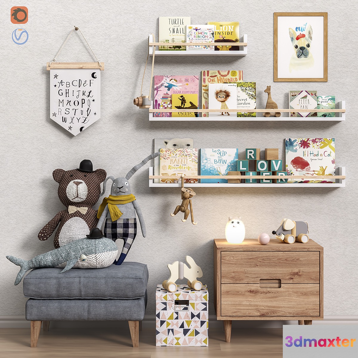 Toys and furniture set 35