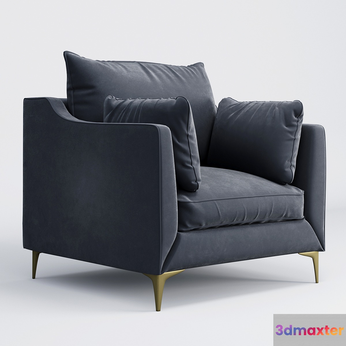Caitlin by the everygirl armchair 3D Max