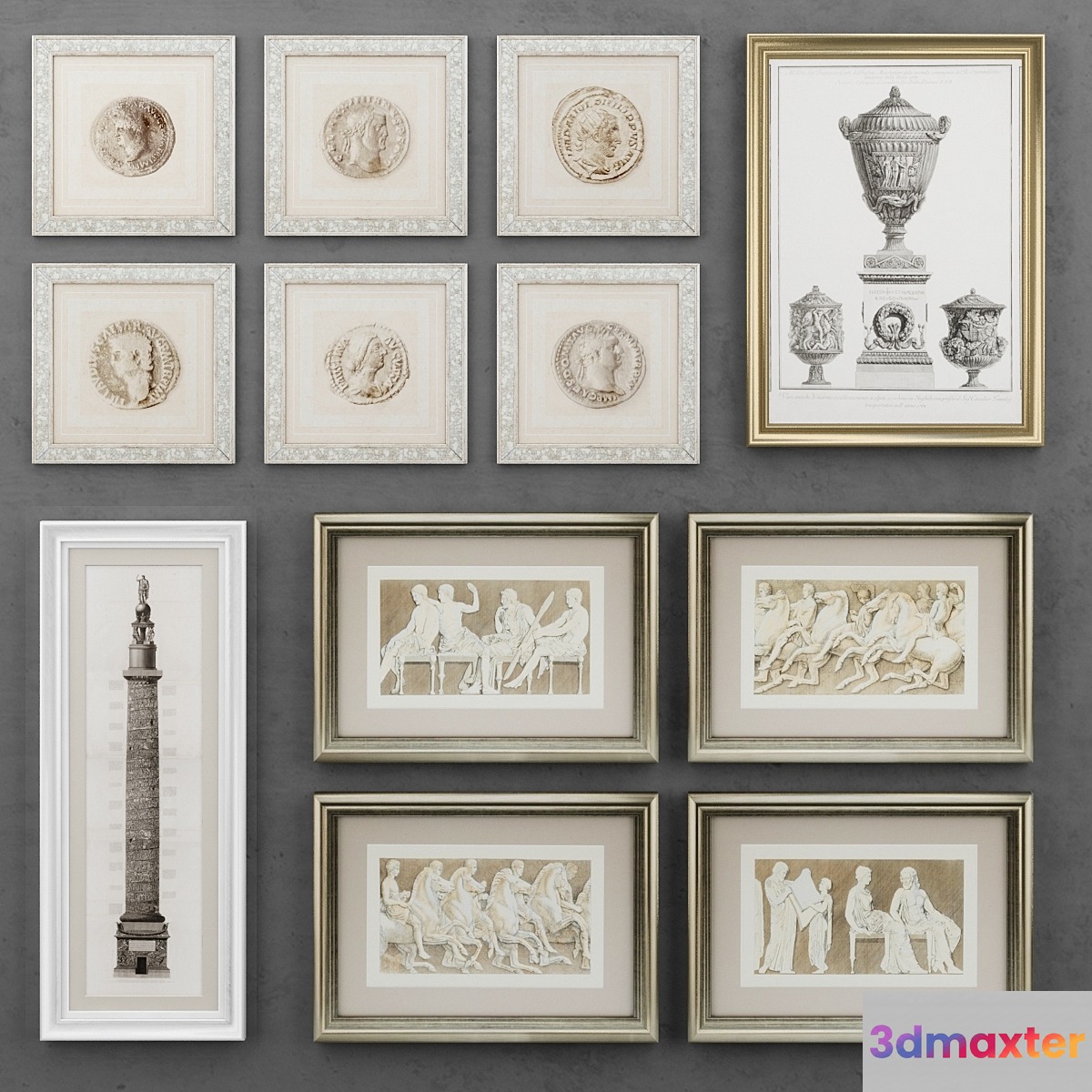 Set of antique paintings - No.2