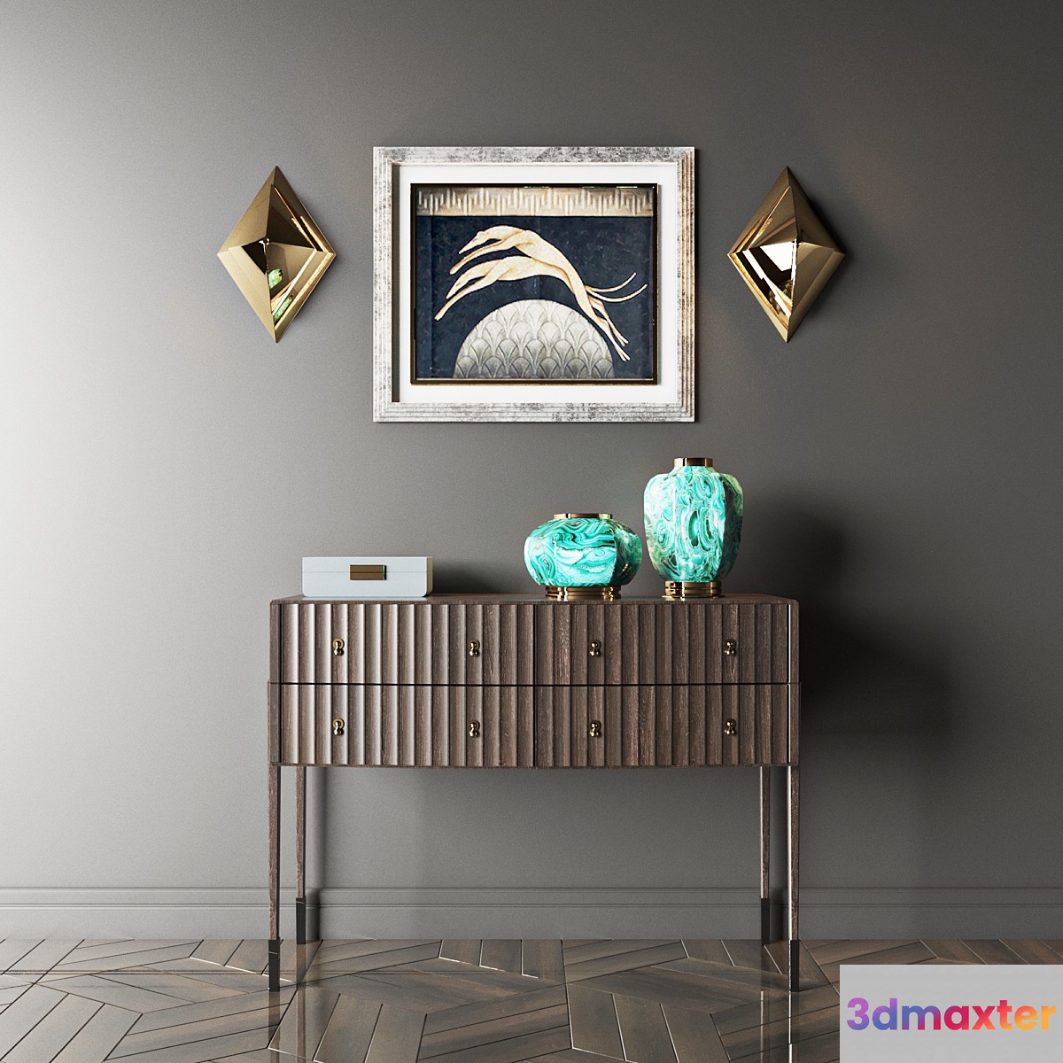 console + sconce eichholtz 3D Max
