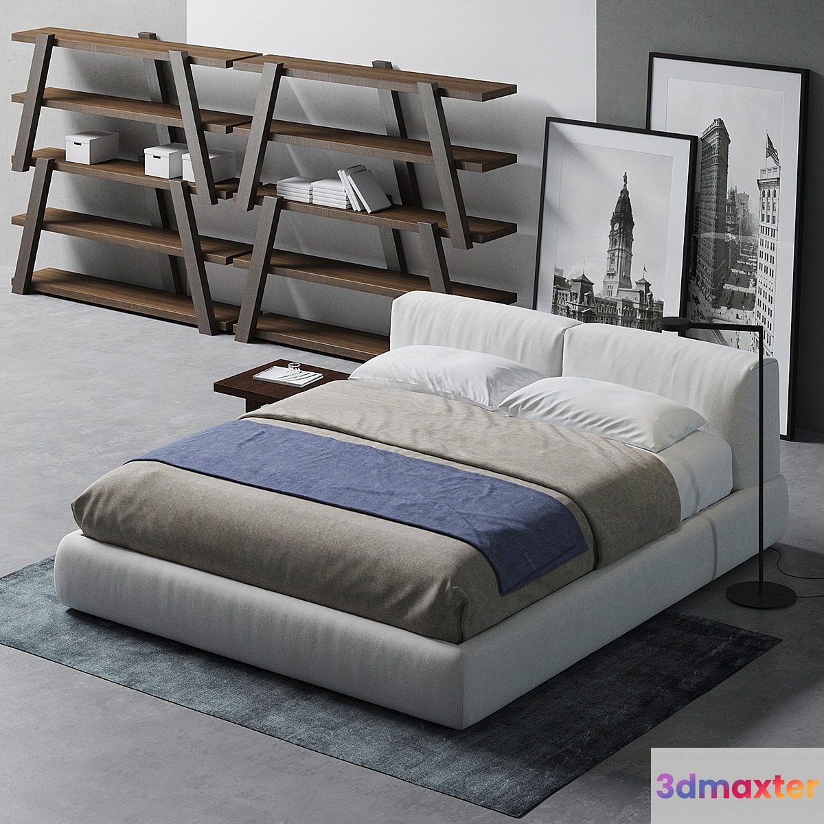 Bolton bed poliform 3D Max