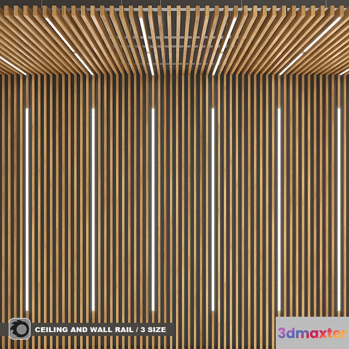 Rack ceiling and wall with built-in lights _ TAGinterio